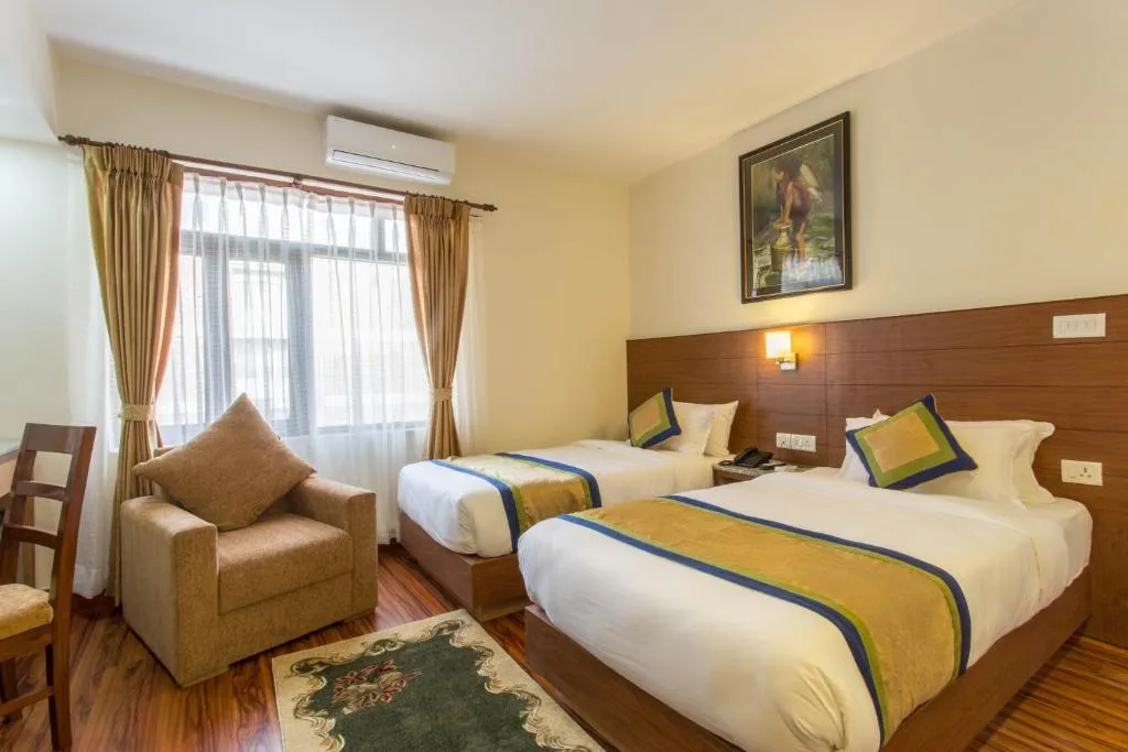saket hall consisting of multiple decorated  chairs - The Kailash Boutique Hotel Hotel