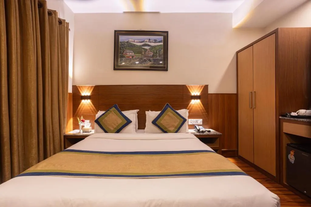saket hall consisting of multiple decorated  chairs - The Kailash Boutique Hotel Hotel